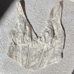 Chic Cream Lace Camisole Top